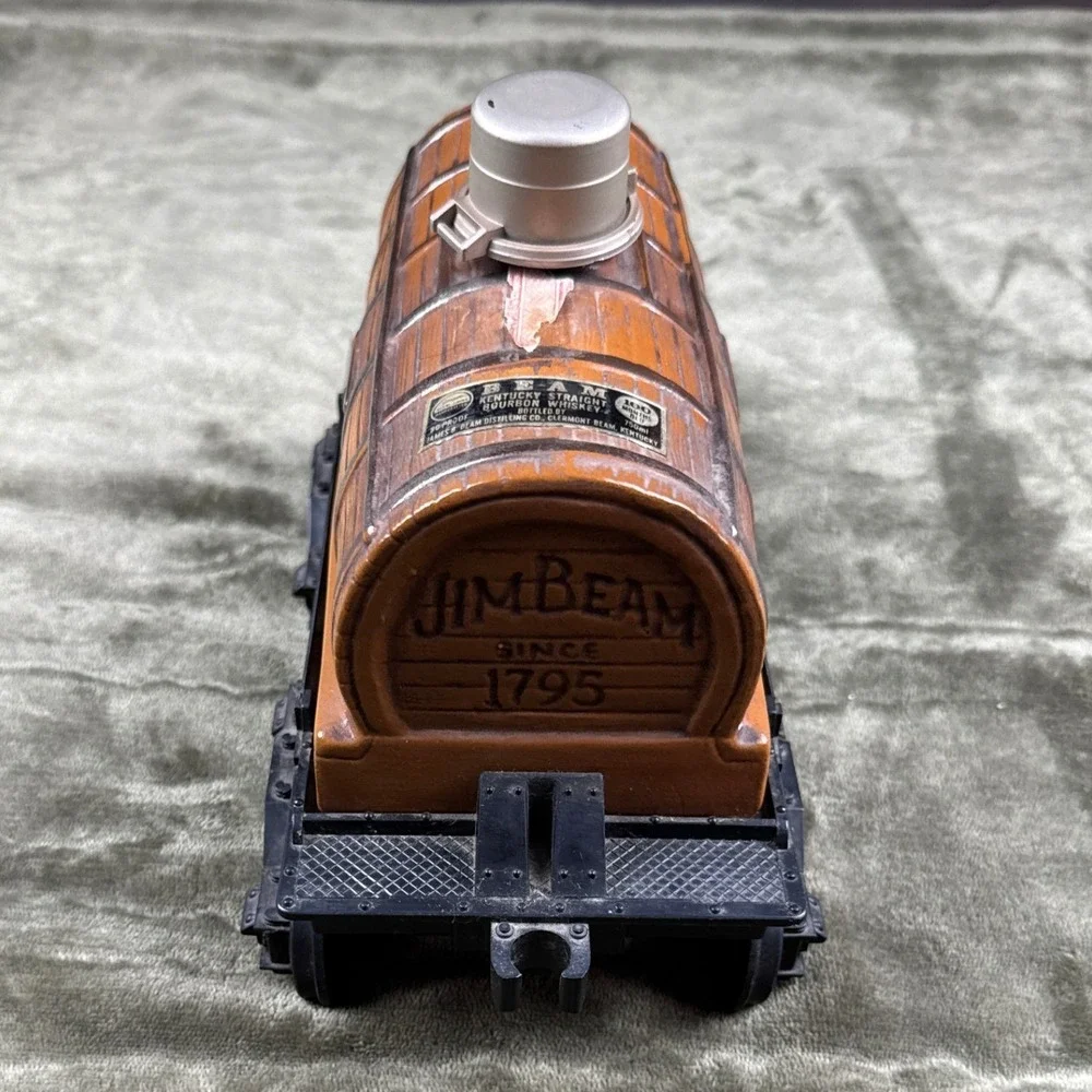 Vintage 1983 Jim Beam Tank Car Decanter Jersey & Western Railway Empty